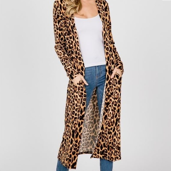 Sweaters - LAST ONE Sale Priced Animal Print Cardigan Kimono